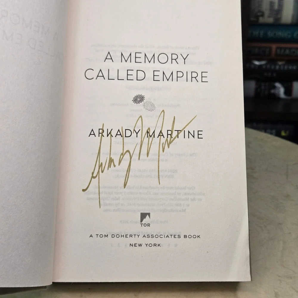 A Memory Called Empire by Arkady Martine SIGNED 2019 1st/1st Hardcover Hugo Awd
